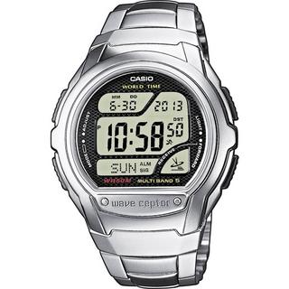 CASIO  Orologio da polso  Radiocontrollato  (L x L x A) 53.4 x 43.7 x 12 mm Argento Materiale cassa=Acciaio i 