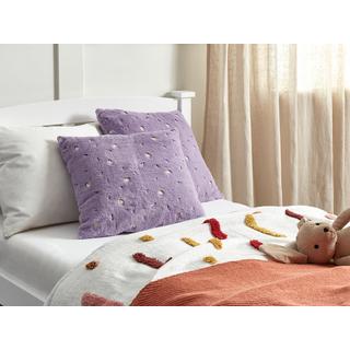 Beliani Lot de 2 coussins en Polyester Moderne LAVATERA  