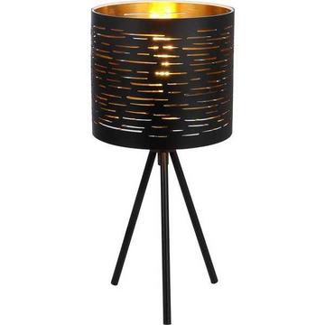Lampe de table Tunno métal noir 1xE14