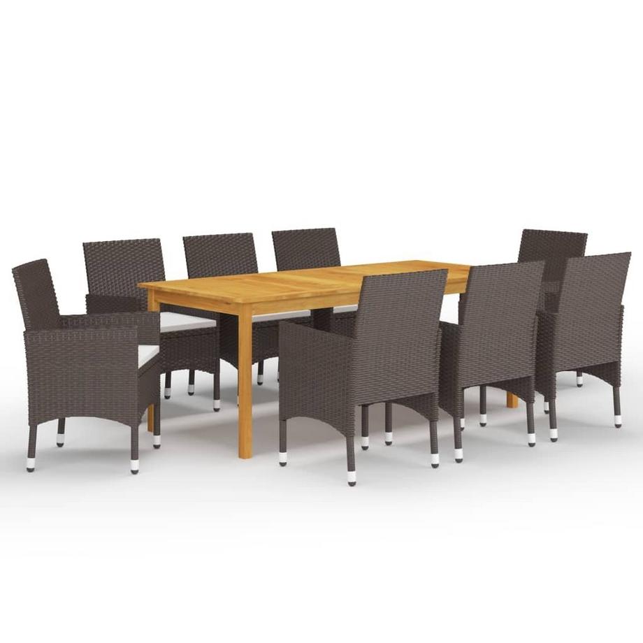 Ensemble à manger bois d'acacia