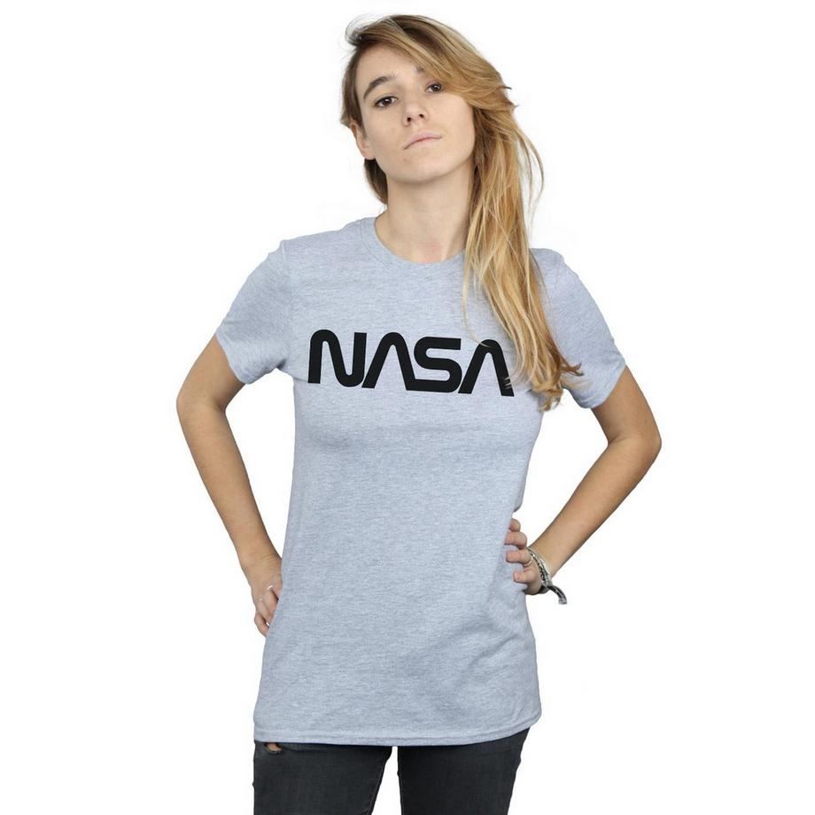 Nasa Logo T-Shirt Vestibilità Boyfriend  