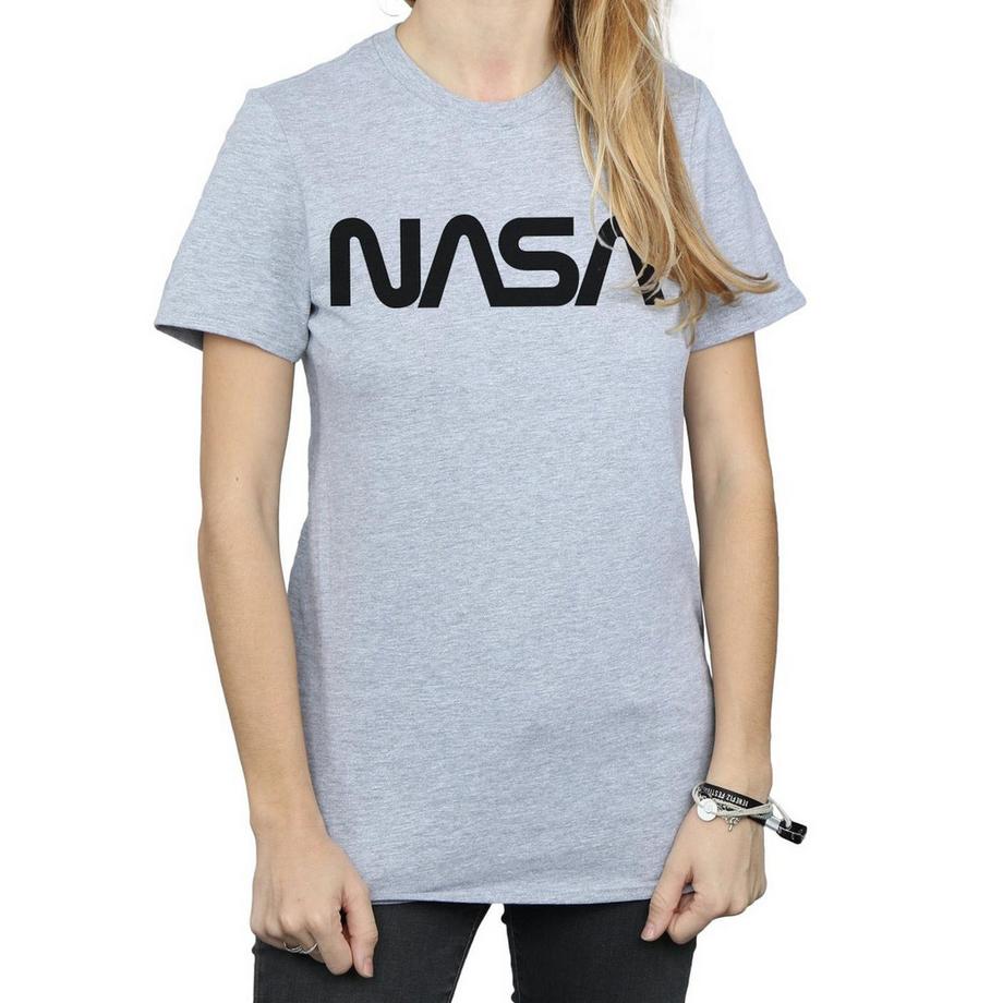 Nasa Logo T-Shirt Vestibilità Boyfriend  