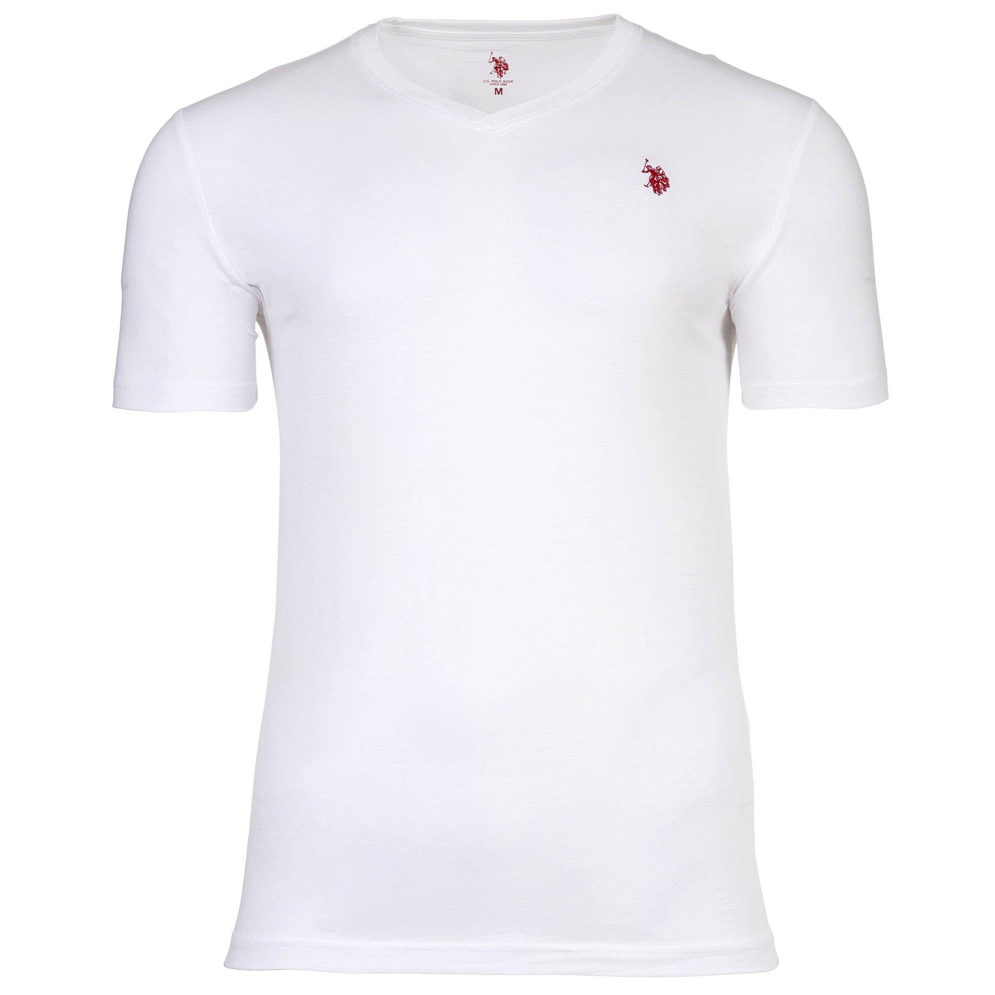 U.S. Polo Assn. T-shirt Col V Lot de 2 Coupe Confortable  