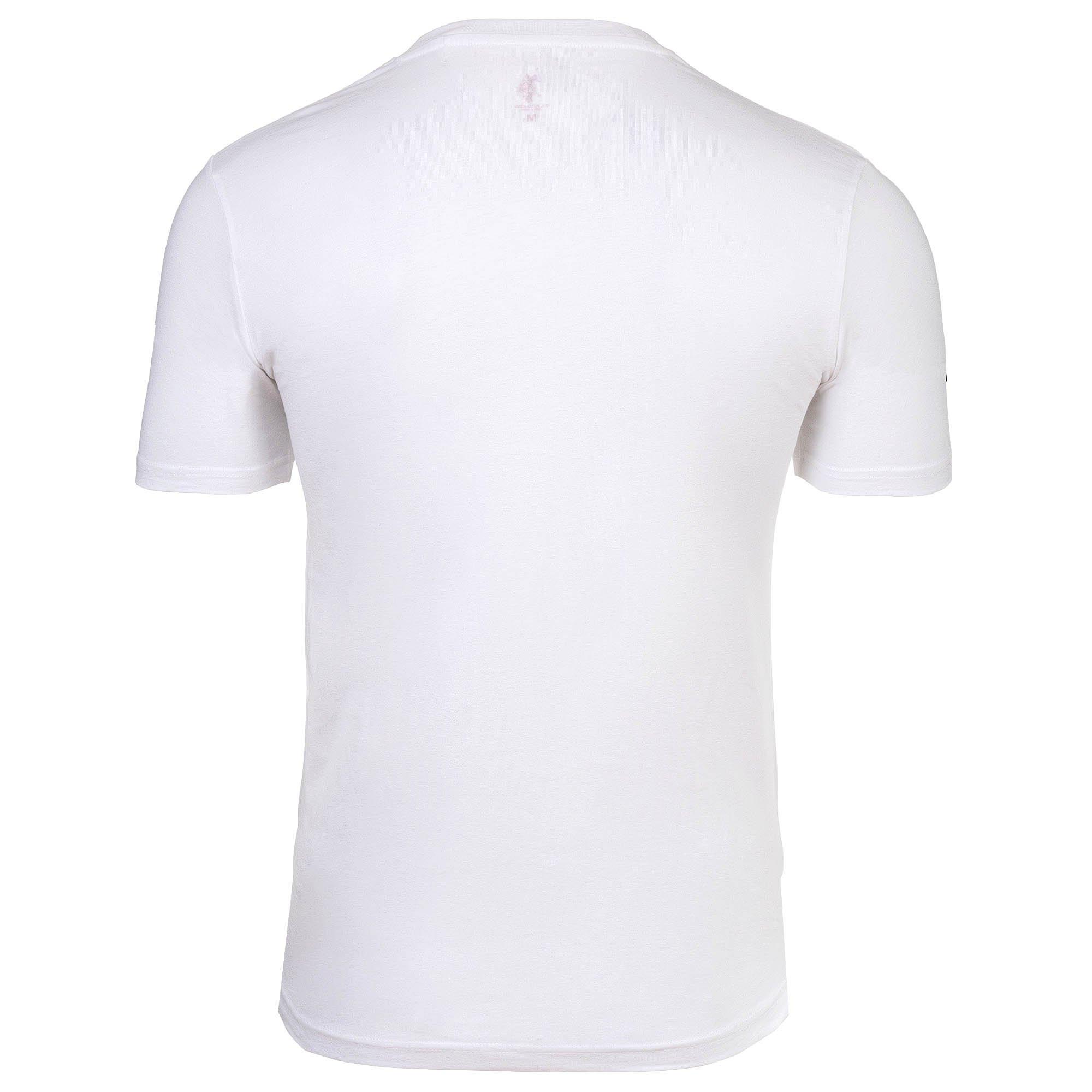 U.S. Polo Assn. T-shirt Col V Lot de 2 Coupe Confortable  