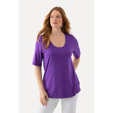 T-Shirt, vorne doppellagig, V-Ausschnitt, Halbarm