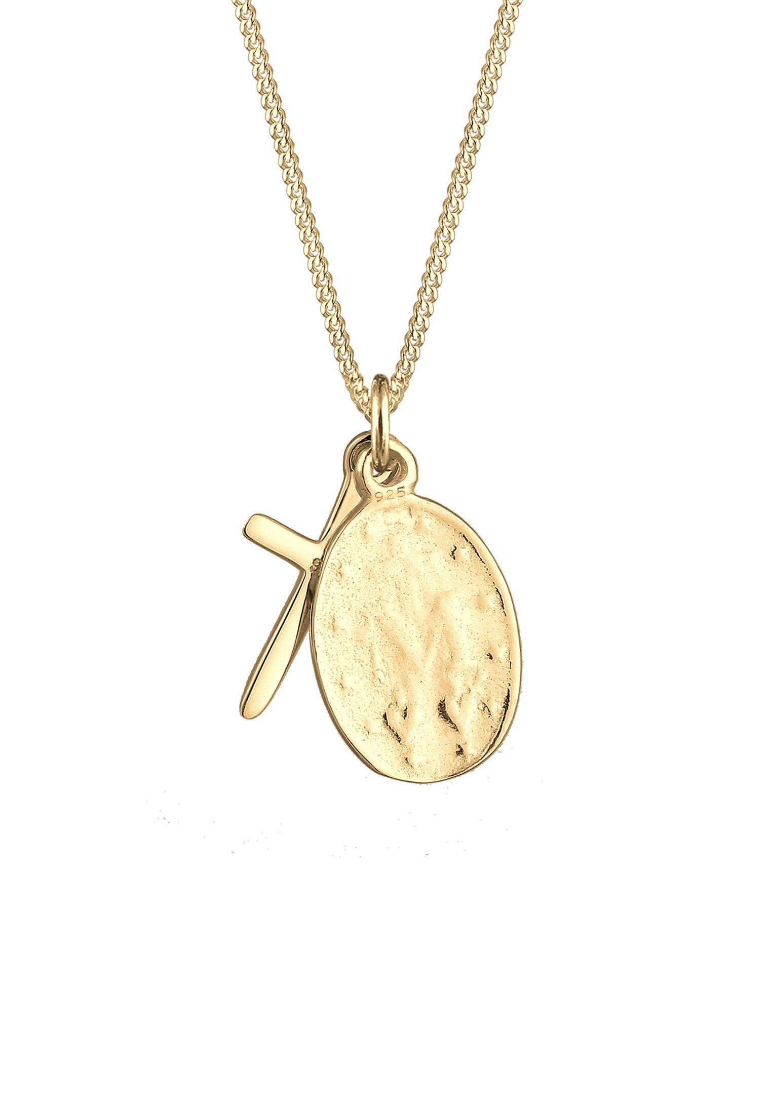 Elli  Collier Pendentif Image De La Vierge Et Croix 