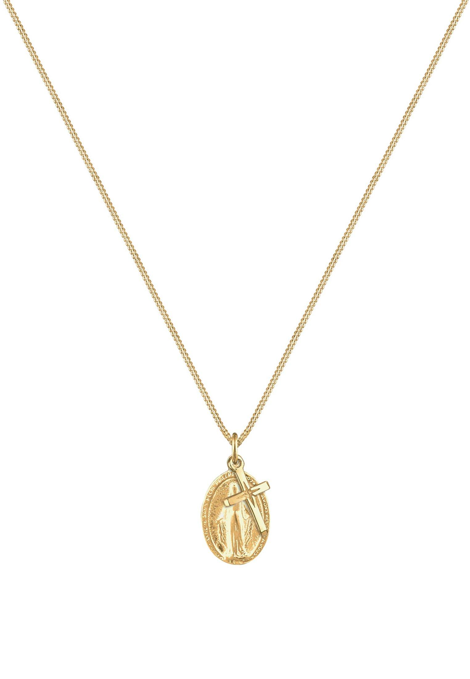 Elli  Collier Pendentif Image De La Vierge Et Croix 