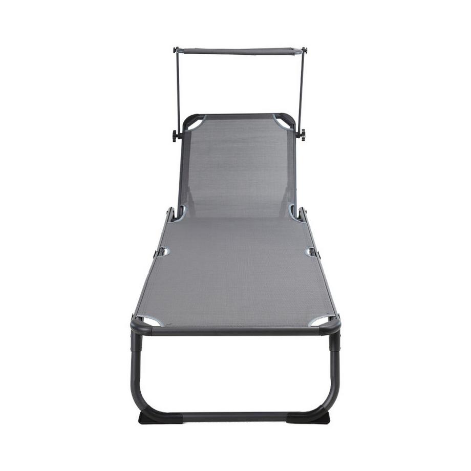 Contini Sonnenliege mit Dach anthrazit  