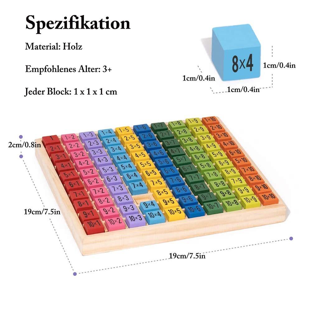 Activity-board  Apprendre les chiffres pour les enfants de l'école primaire, planche de mathématiques en bois, jouet mathématique 