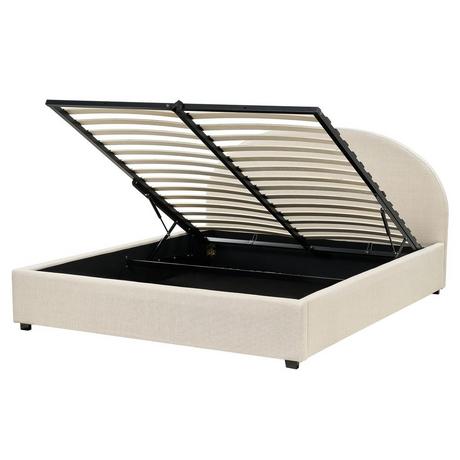 Beliani Letto contenitore en Poliestere Retrò VAUCLUSE  