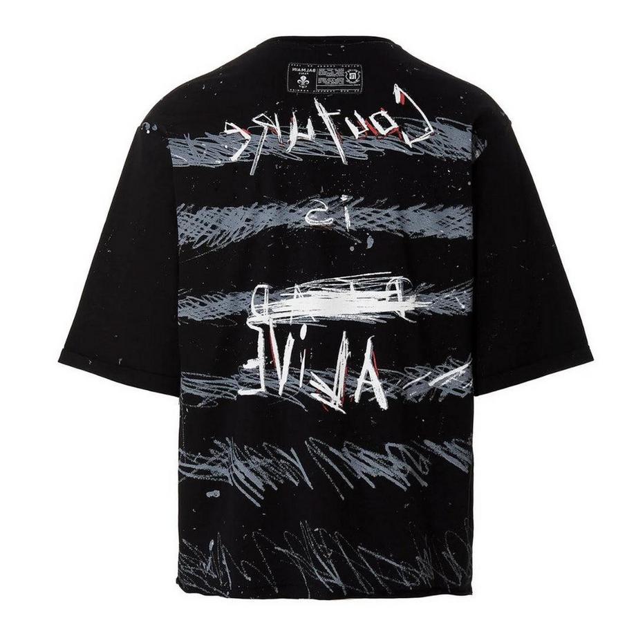 BALMAIN  Paris Maglietta Graffiti 