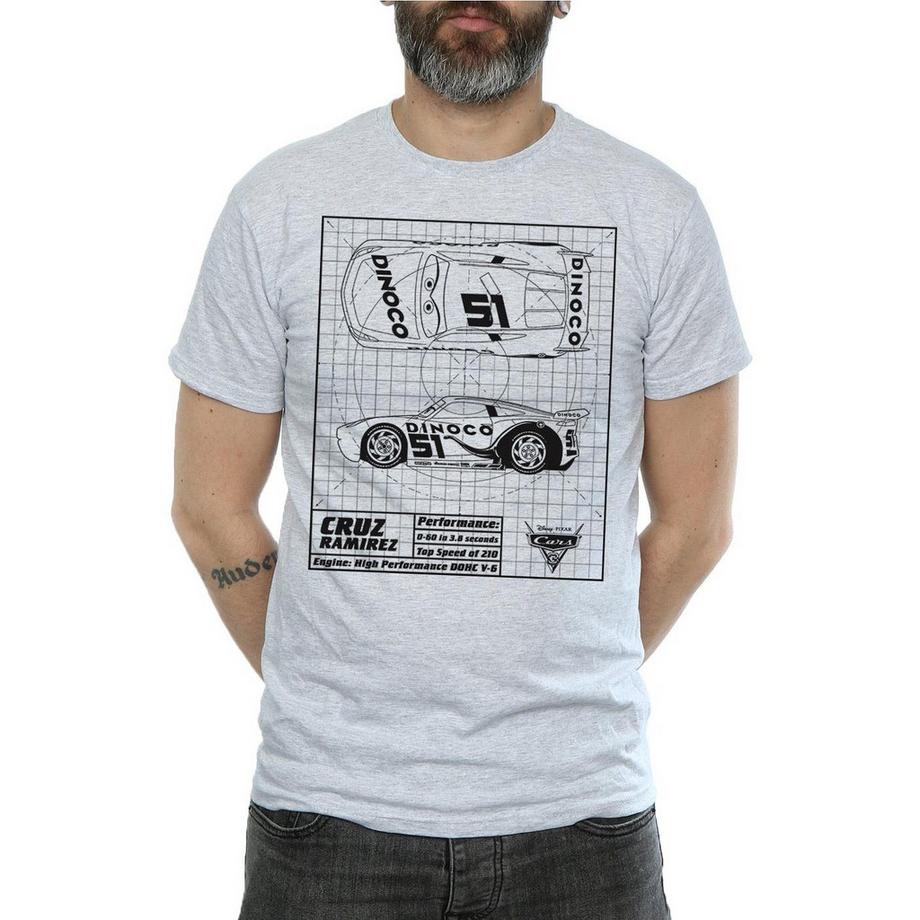 Disney Cars Cruz Ramirez Blueprint T-Shirt  