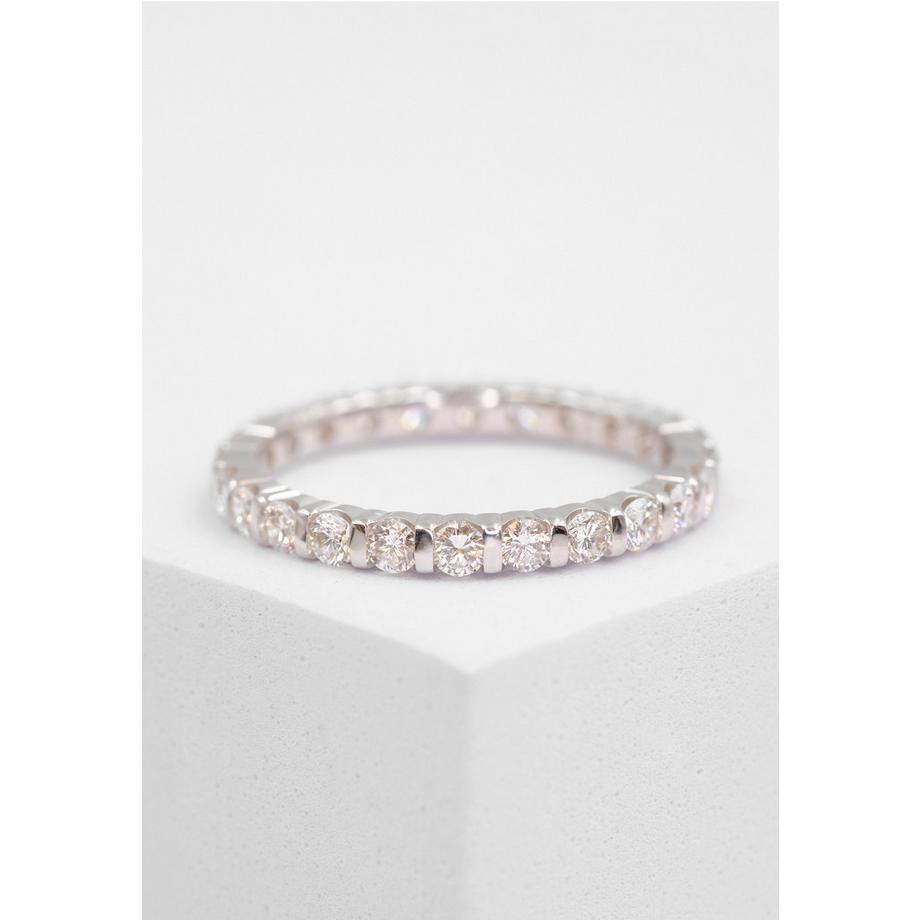 MUAU Schmuck  Mémoire Ring Diamant 1.00ct. Weissgold 750 