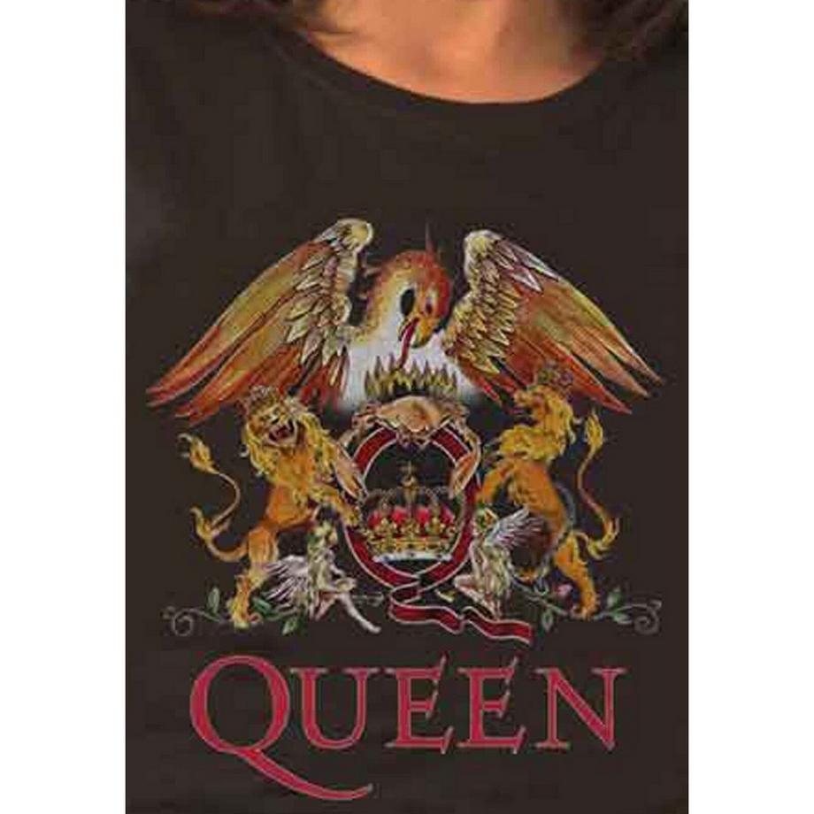 Queen Classic T-Shirt mit Wappenprint  