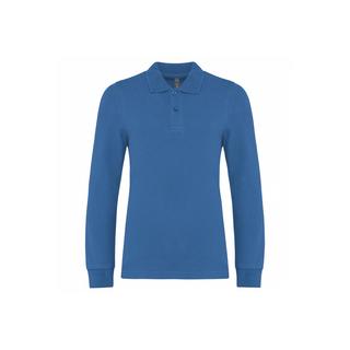 Kariban  langarm polo-shirt kind 