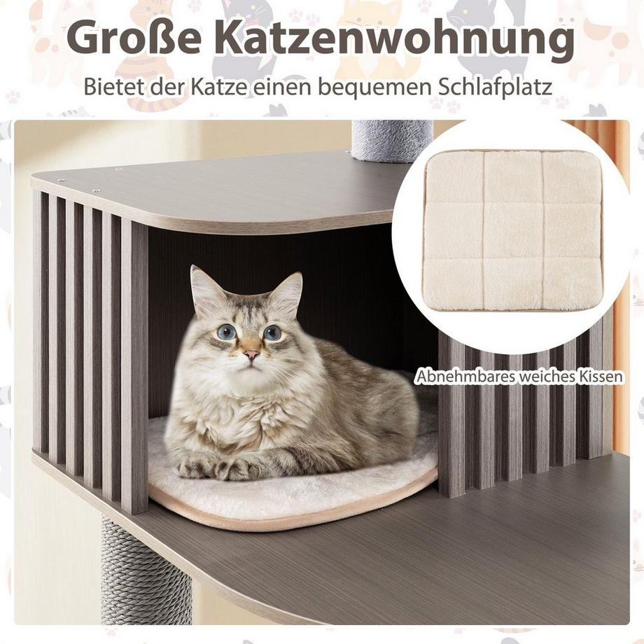 Northix  Arbre à chat avec griffoir en sisal 