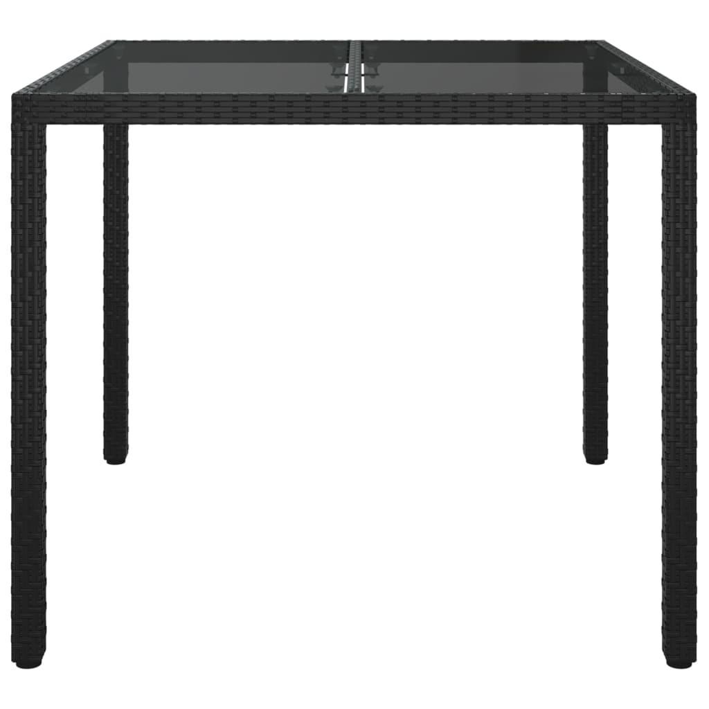 VidaXL Table de jardin rotin synthétique  