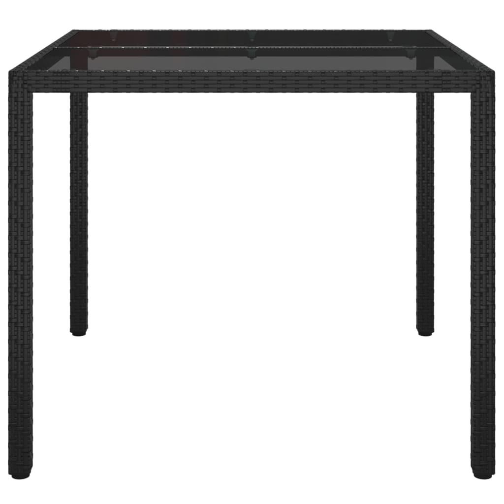 VidaXL Table de jardin rotin synthétique  