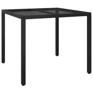 VidaXL Table de jardin rotin synthétique  