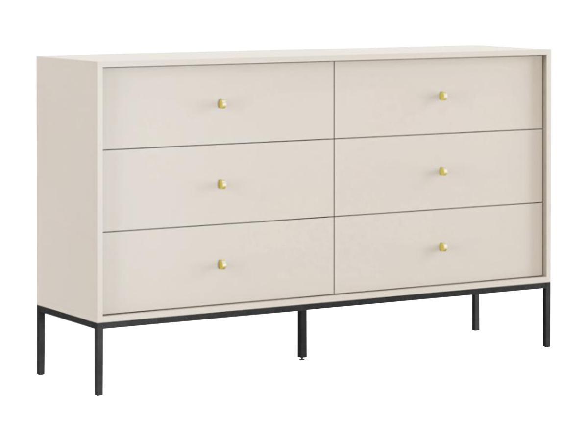 Vente-unique  Commode 6 tiroirs - Beige - BOGDAN 