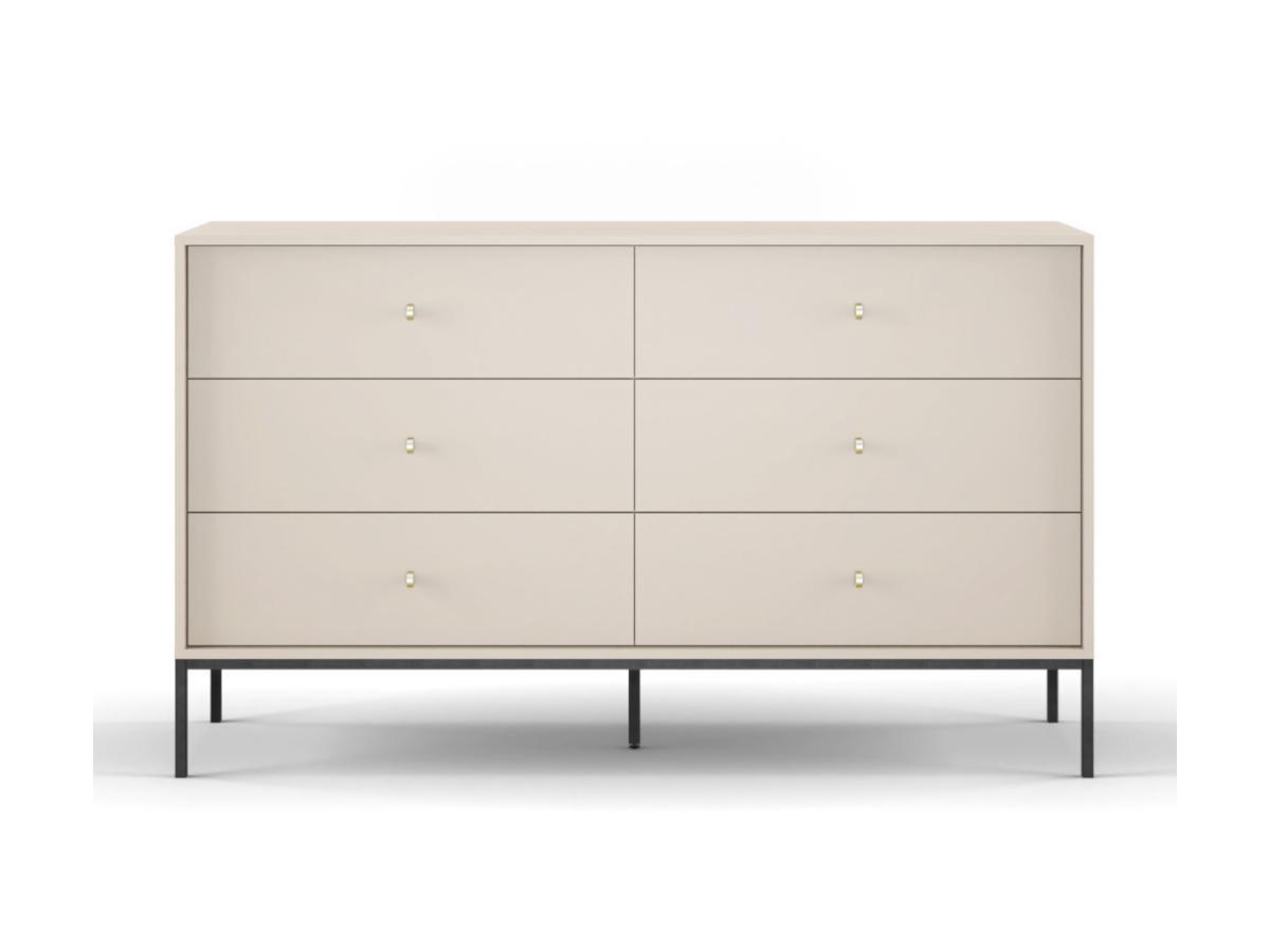 Vente-unique  Commode 6 tiroirs - Beige - BOGDAN 