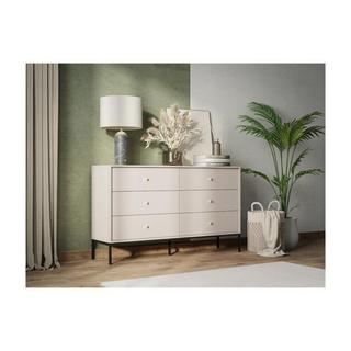 Vente-unique  Commode 6 tiroirs - Beige - BOGDAN 