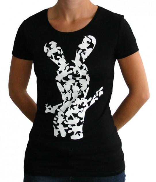 Abystyle  T-shirt - Raving Rabbids - Silhouette 