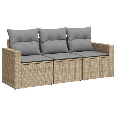 VidaXL set divano da giardino Polirattan  