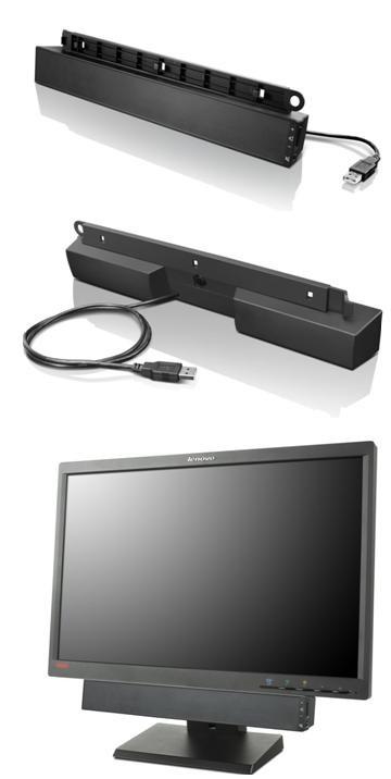 lenovo  Lenovo USB Soundbar Schwarz 2.0 Kanäle 2,5 W 