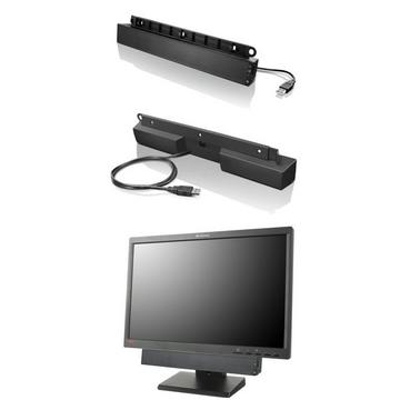 Lenovo USB Soundbar Schwarz 2.0 Kanäle 2,5 W