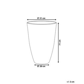 Beliani Blumenkübel aus Steingemisch Klassisch CAMIA  