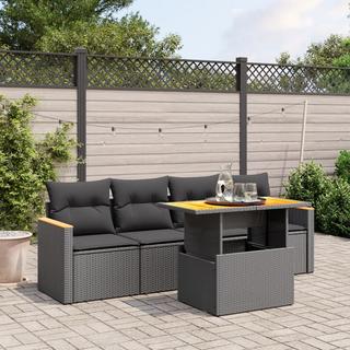 VidaXL set divano da giardino Polirattan  