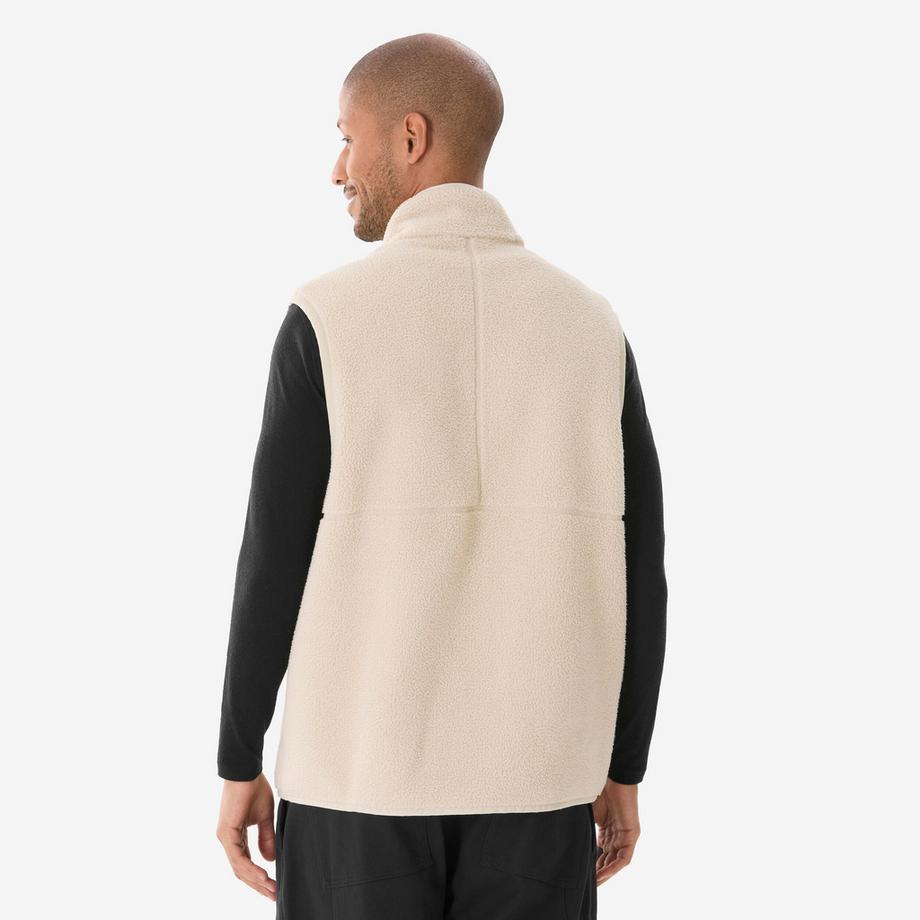 QUECHUA  Gilet polaire de randonnée homme, sherpa MH500 beige 