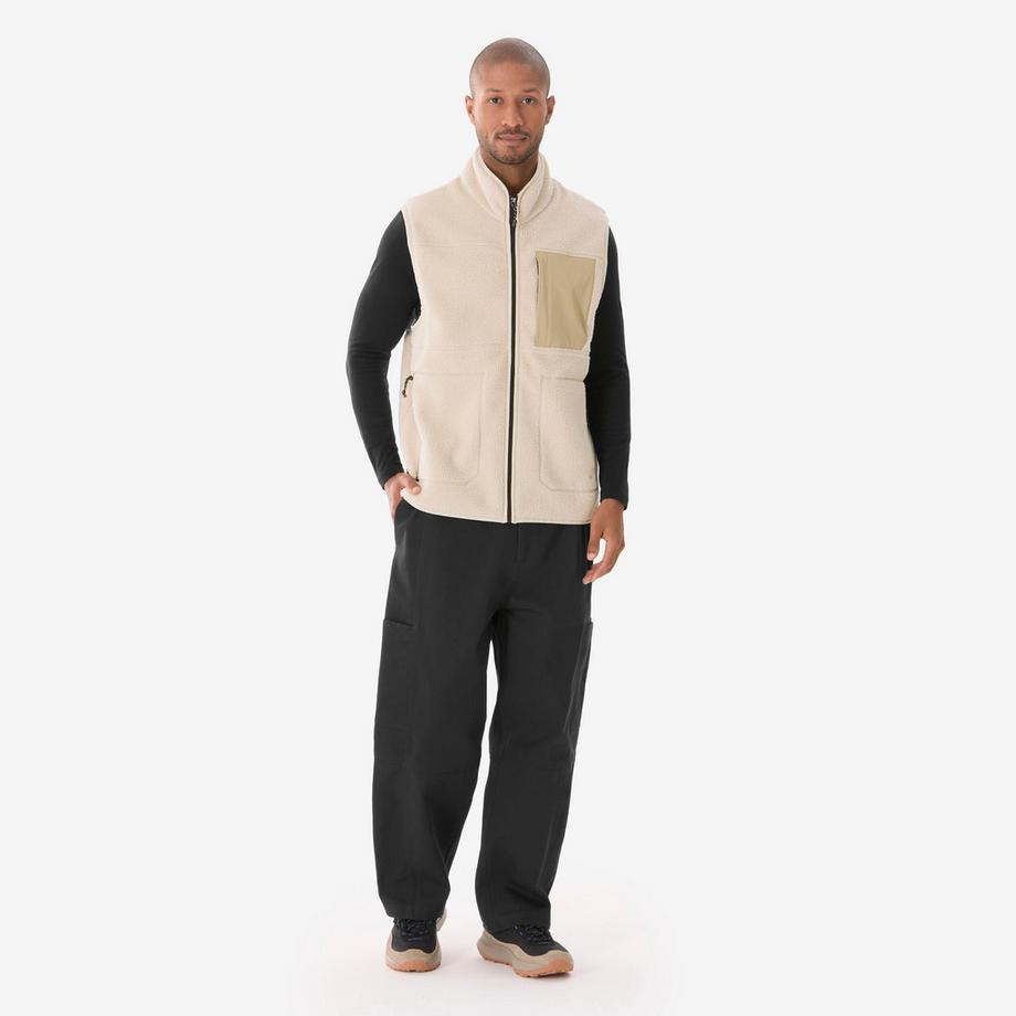 QUECHUA  Gilet polaire de randonnée homme, sherpa MH500 beige 
