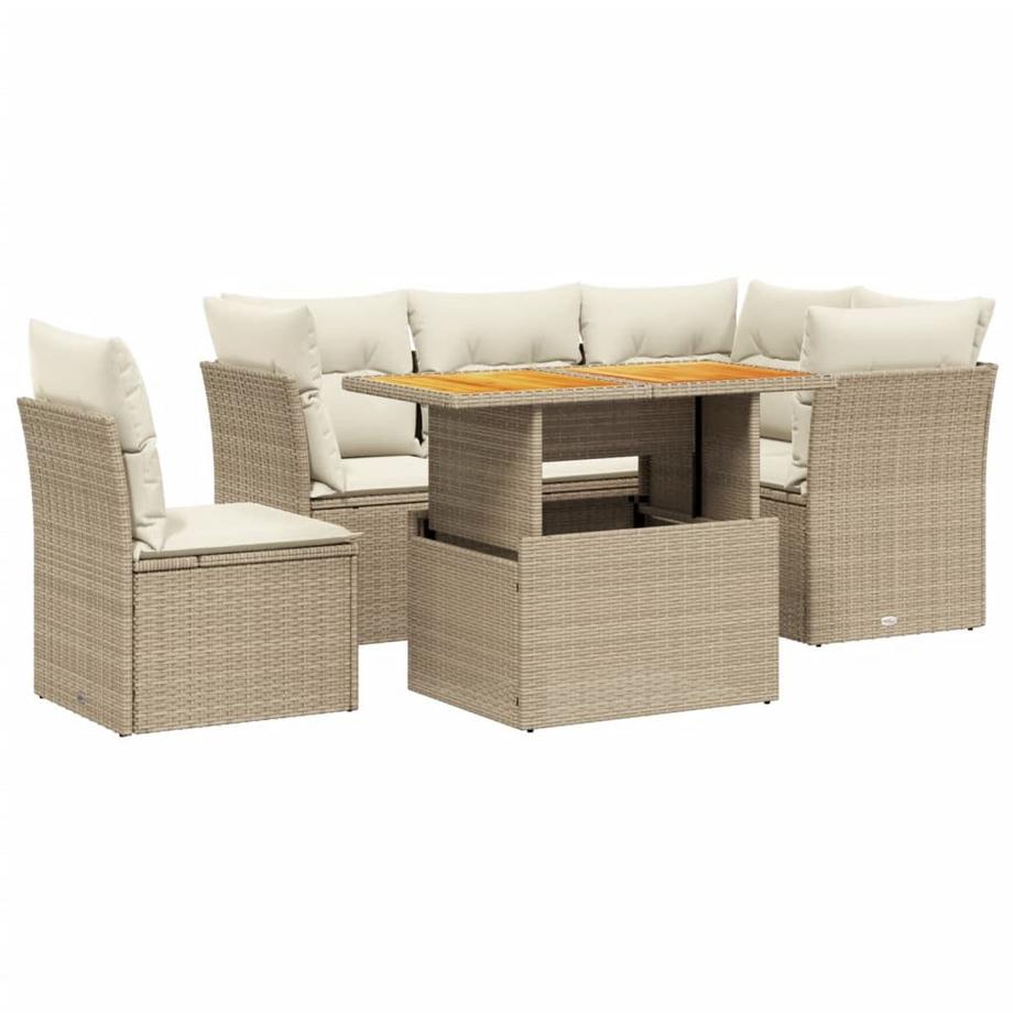 set divano da giardino Polirattan