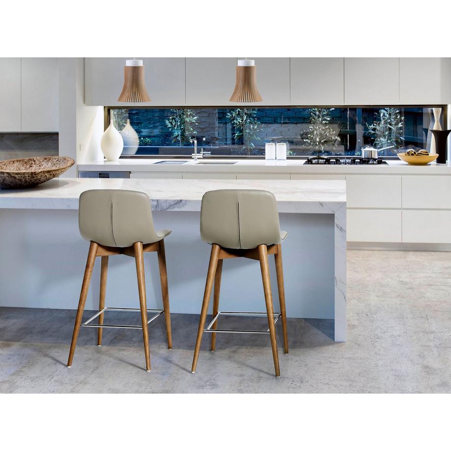 ANGEL CERDA Sgabello in ecopelle visone  