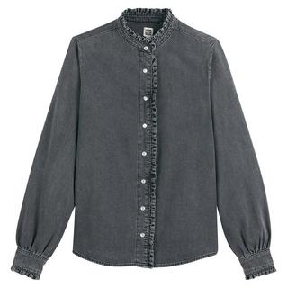 La Redoute Collections  Langärmelige Jeansbluse 