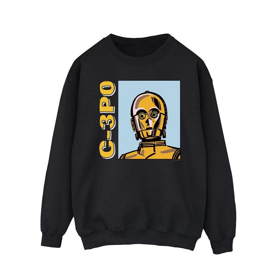 STAR WARS Star Wars C-3PO Felpa con Stampa Grafica  
