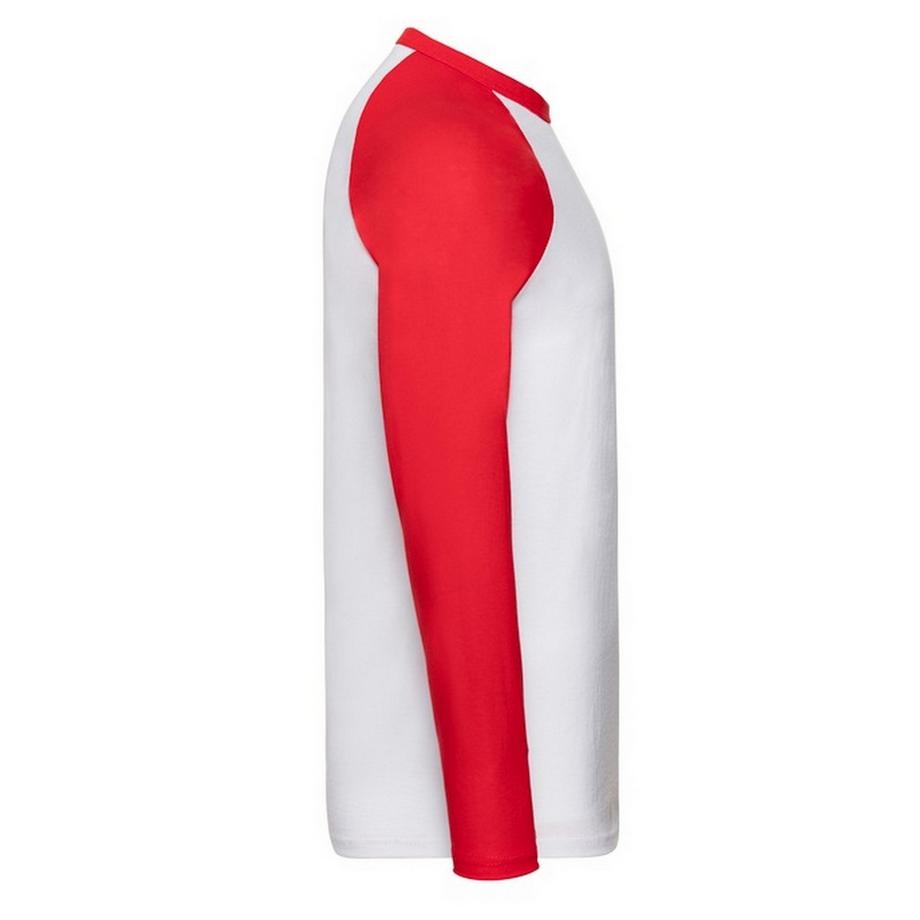 Fruit of the Loom Valueweight T-Shirt Baseball Manica Lunga  