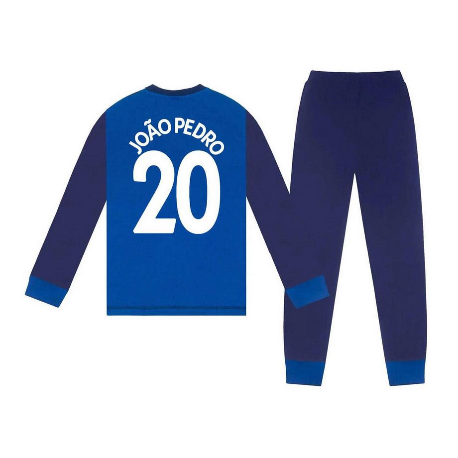 Chelsea FC  Joao Pedro 20 Schlafanzug Mit Langer Hose, Langärmlig 