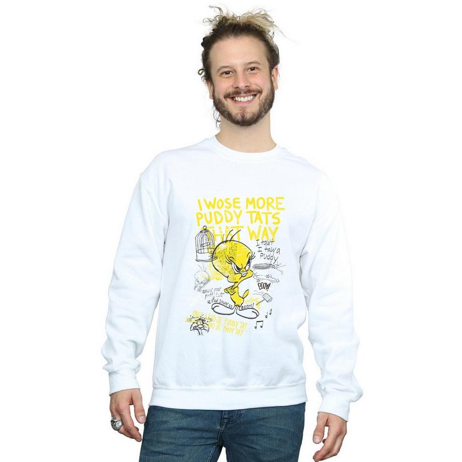 LOONEY TUNES Tweety Pie More Puddy Tats Sweatshirt  