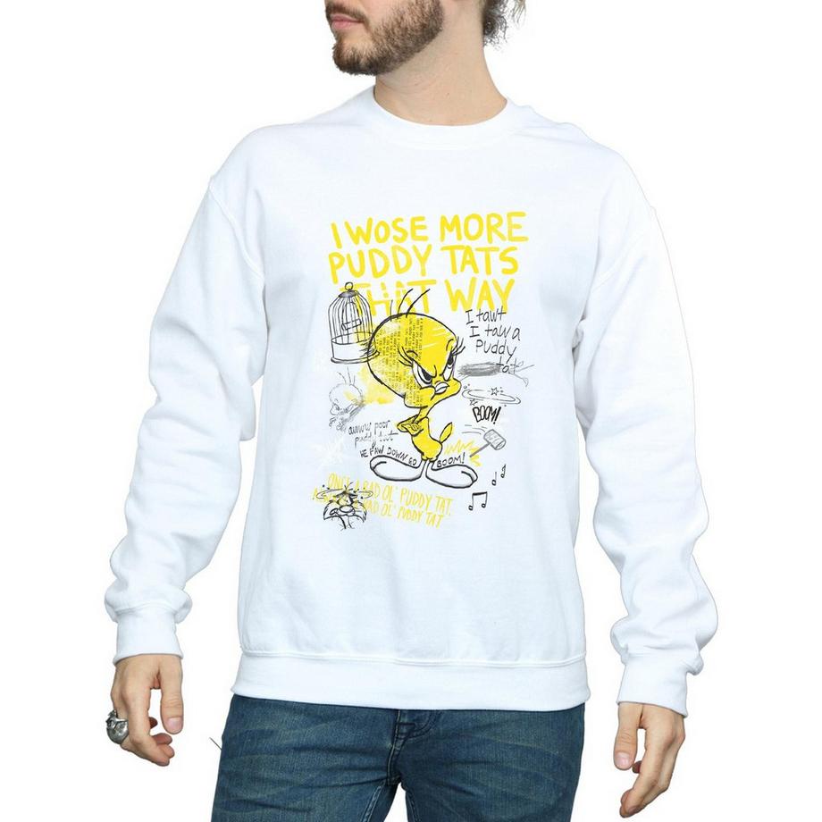 LOONEY TUNES Tweety Pie More Puddy Tats Sweatshirt  