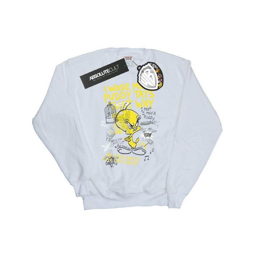 LOONEY TUNES Tweety Pie More Puddy Tats Sweatshirt  