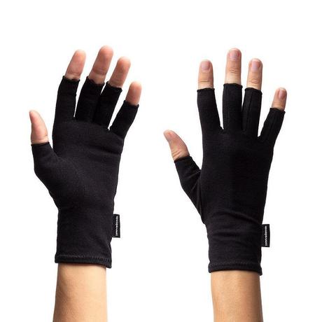 InnovaGoods  2x Arthritis-Handschuhe / Kompressionshandschuhe - Schwarz - S 