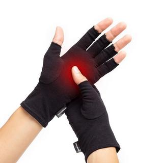 InnovaGoods  2x Arthritis-Handschuhe / Kompressionshandschuhe - Schwarz - S 