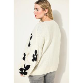 Studio Untold  Cardigan dal taglio oversize con design floreale e maniche lunghe 