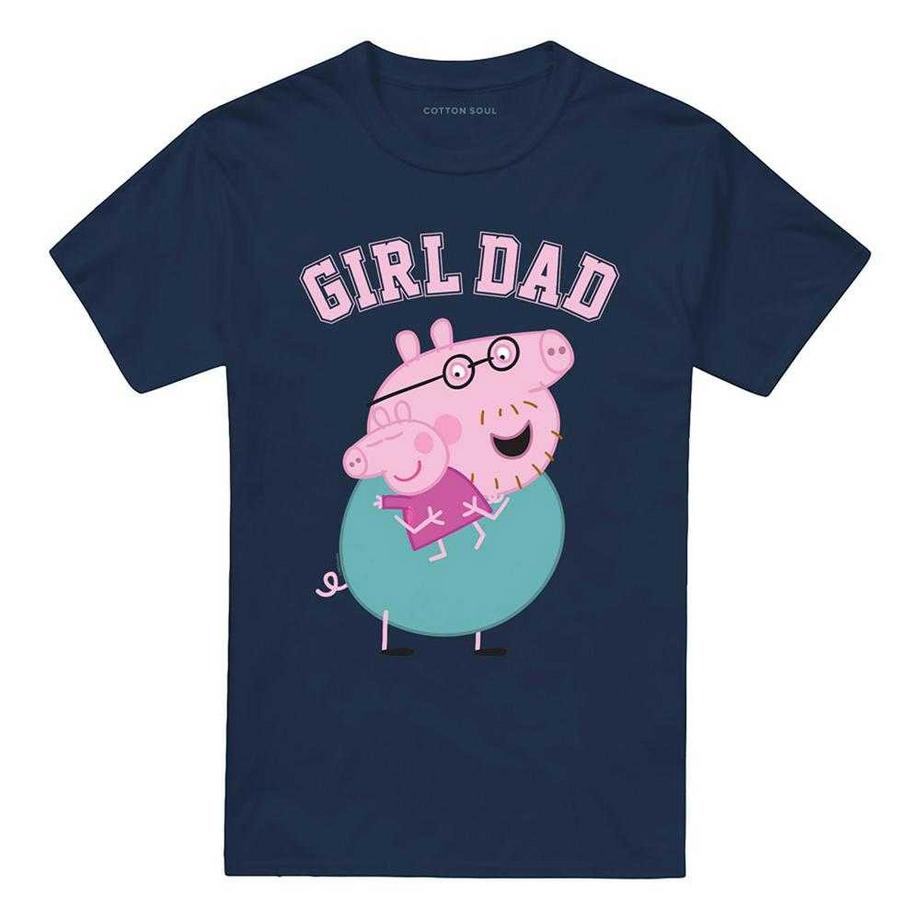 T-ShirtMotif Papa Pig Girl Dad