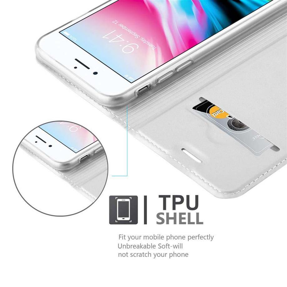 Cadorabo  Hülle für Apple iPhone 7 / 7S / 8 / SE 2020 Magnetverschluss, Kartenfach 
