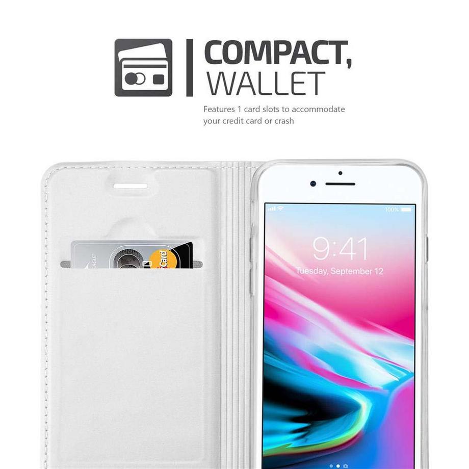 Cadorabo  Hülle für Apple iPhone 7 / 7S / 8 / SE 2020 Magnetverschluss, Kartenfach 