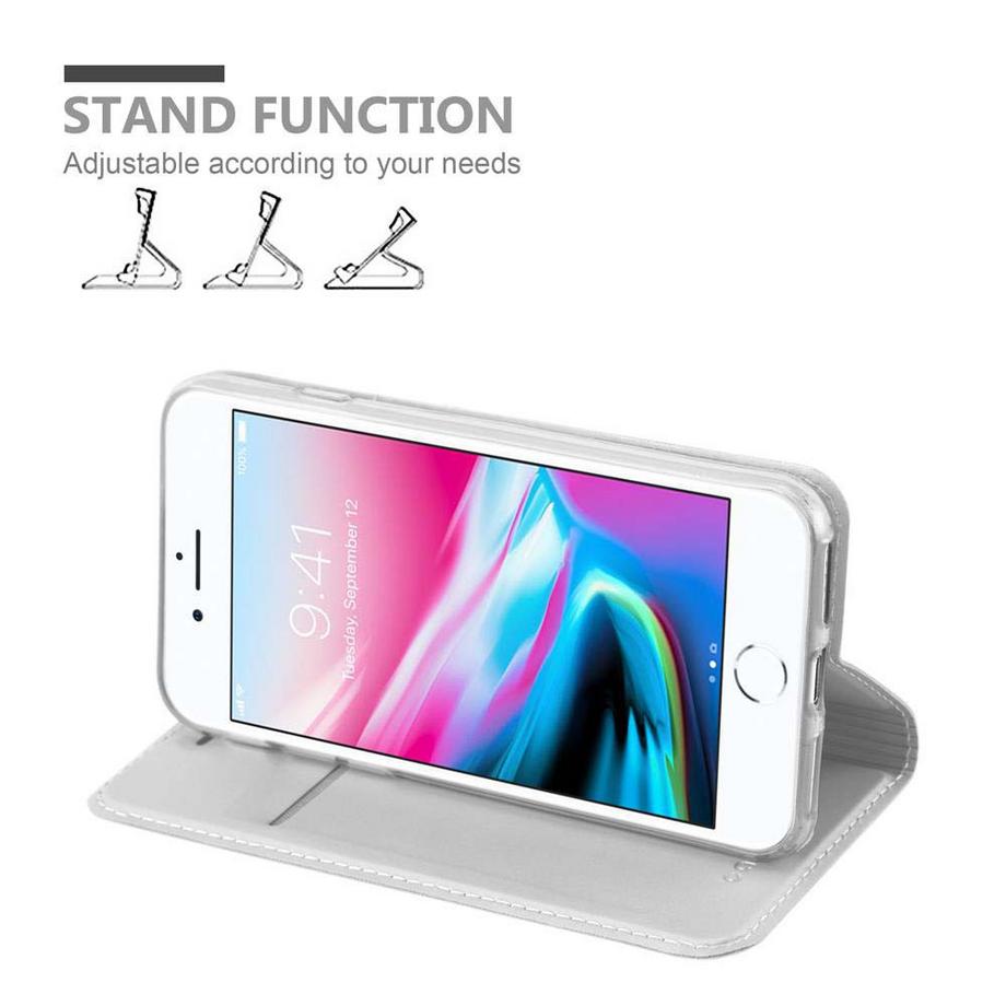 Cadorabo  Hülle für Apple iPhone 7 / 7S / 8 / SE 2020 Magnetverschluss, Kartenfach 